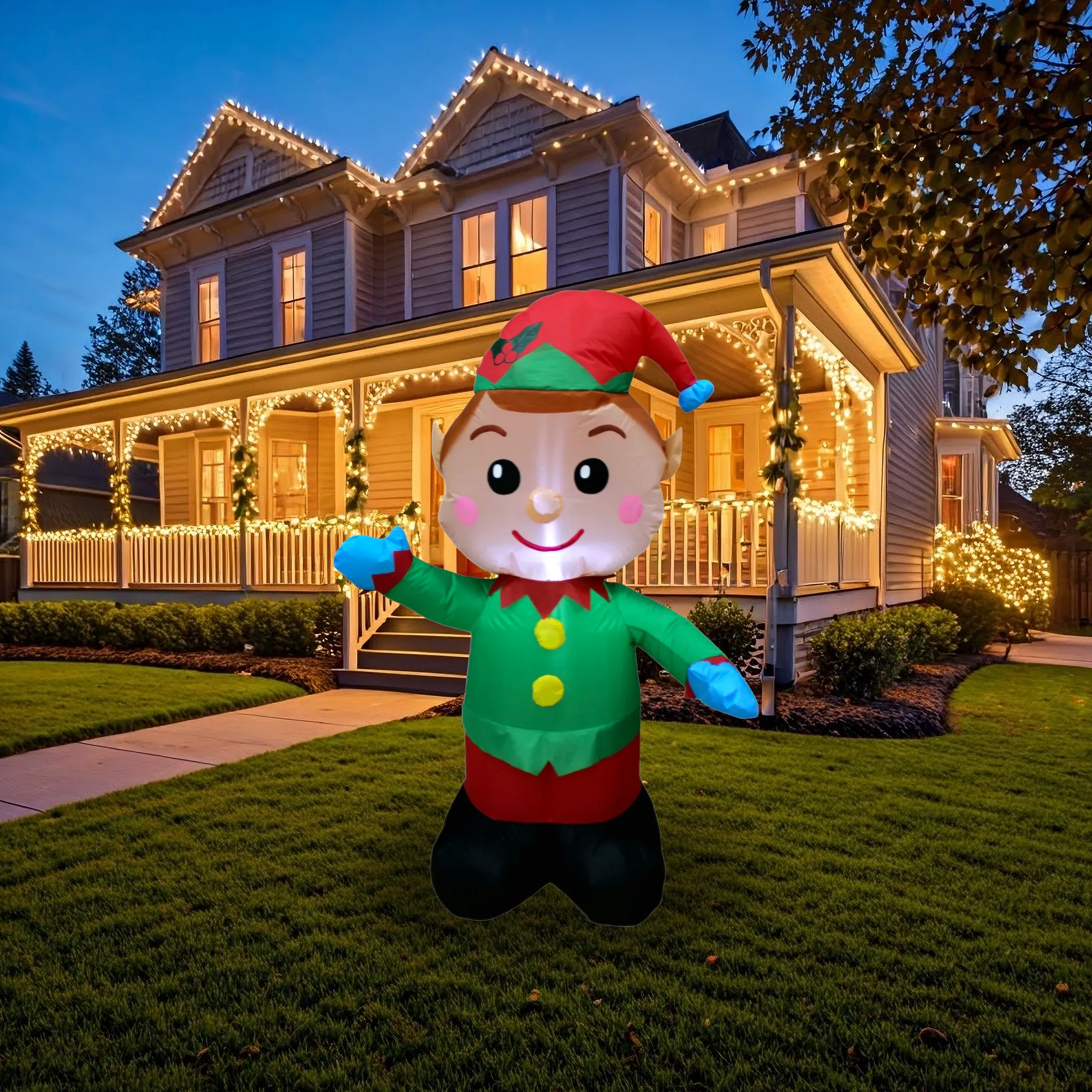 Elf - 4FT Tall Illuminated Inflatable