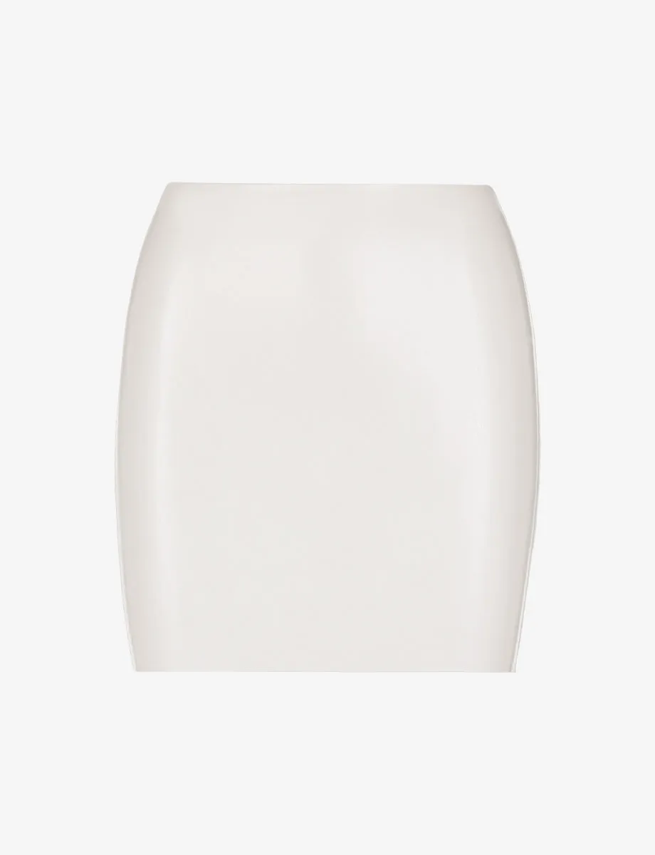 Faux Leather Micro-Mini Skirt