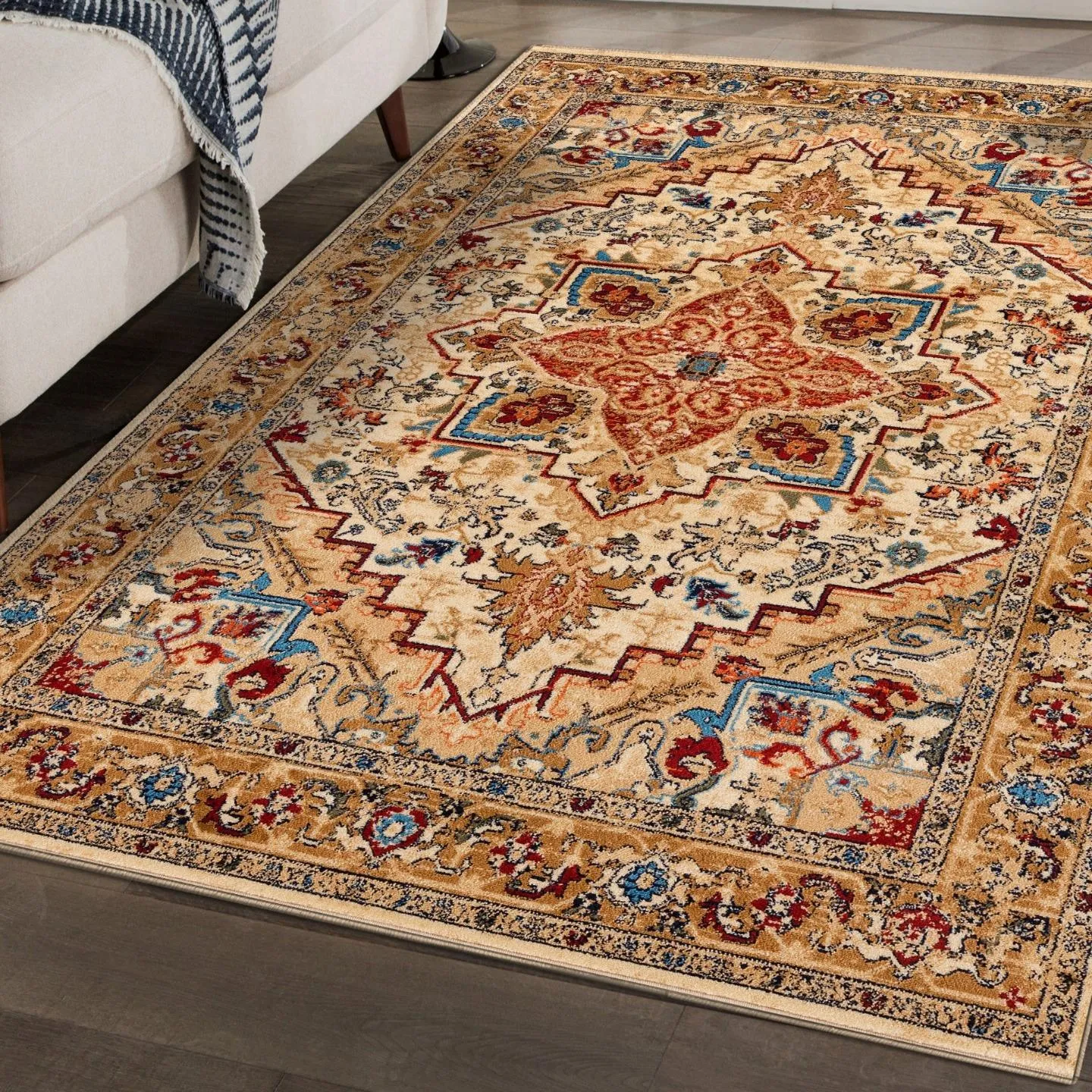 Floral Oriental Area Rug