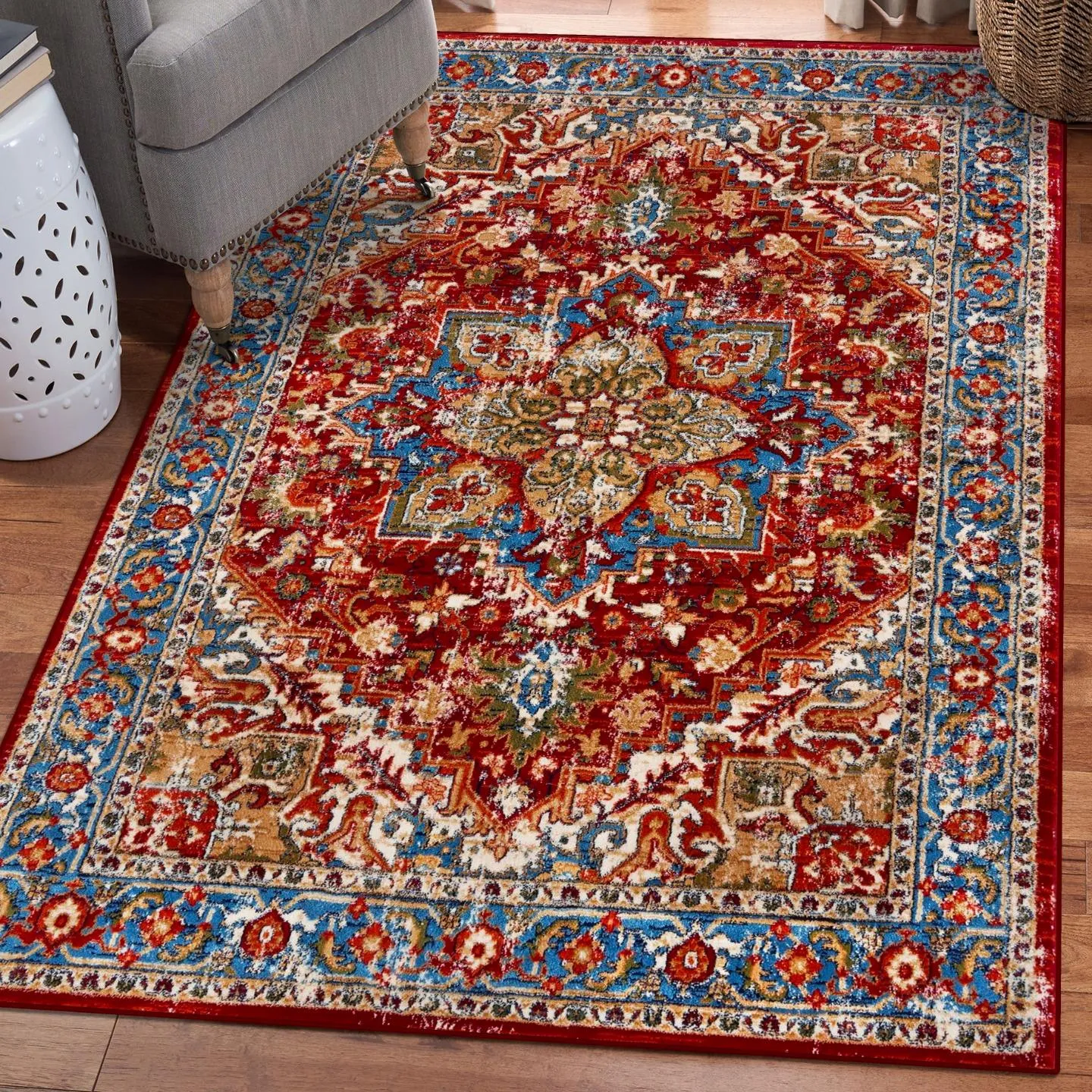 Floral Oriental Area Rug