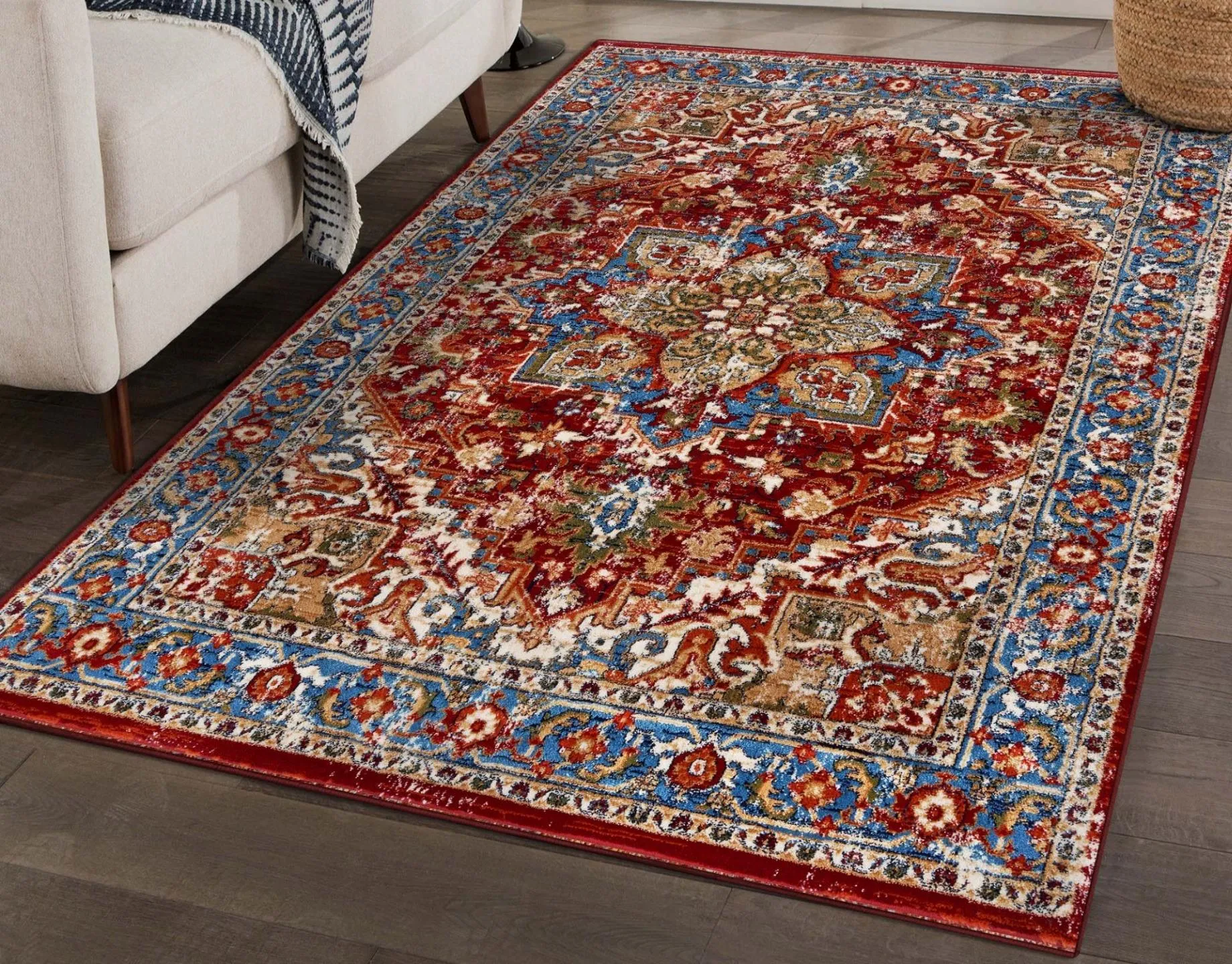 Floral Oriental Area Rug