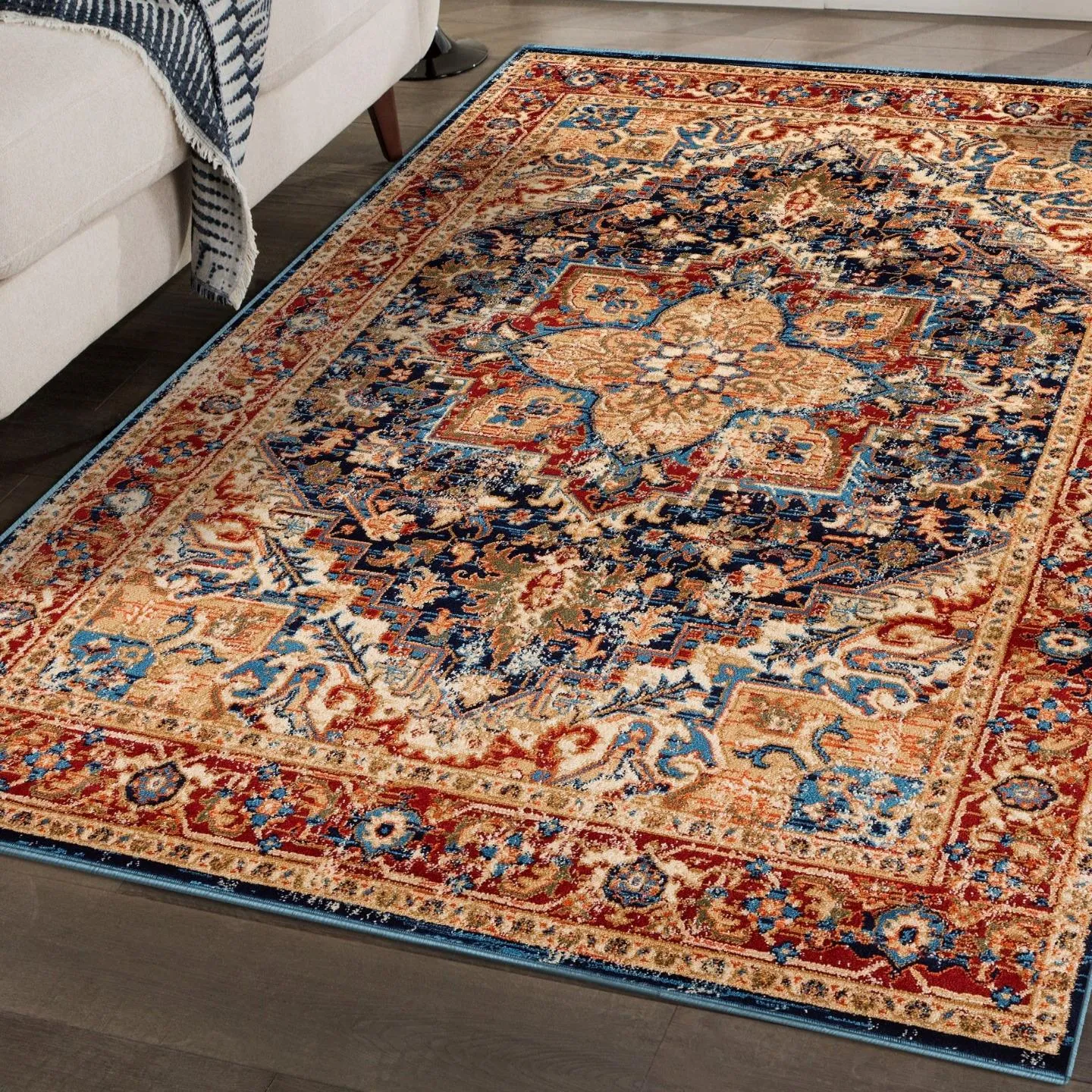 Floral Oriental Area Rug