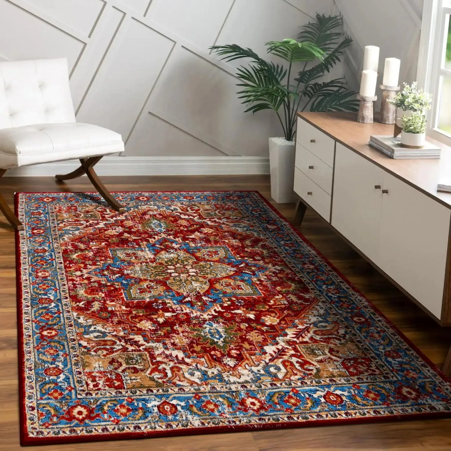 Floral Oriental Area Rug