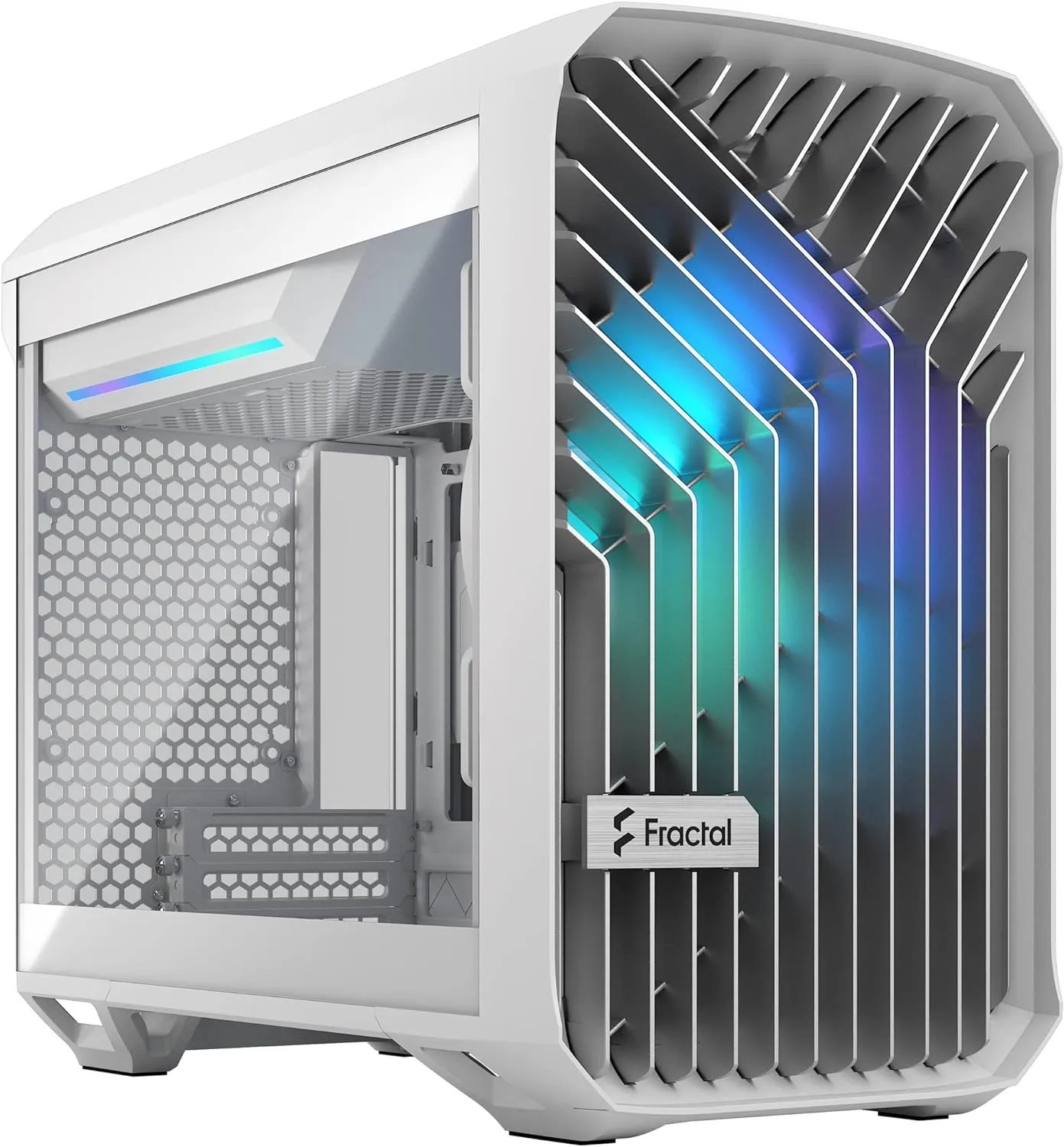 Fractal Design Torrent Nano RGB White TG Light Tint Mini-ITX Case FD-C-TOR1N-05