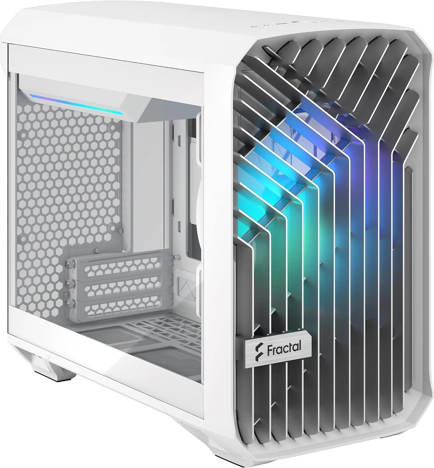 Fractal Design Torrent Nano RGB White TG Light Tint Mini-ITX Case FD-C-TOR1N-05