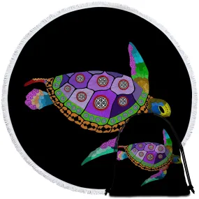 Free Spirit Turtle Towel   Backpack