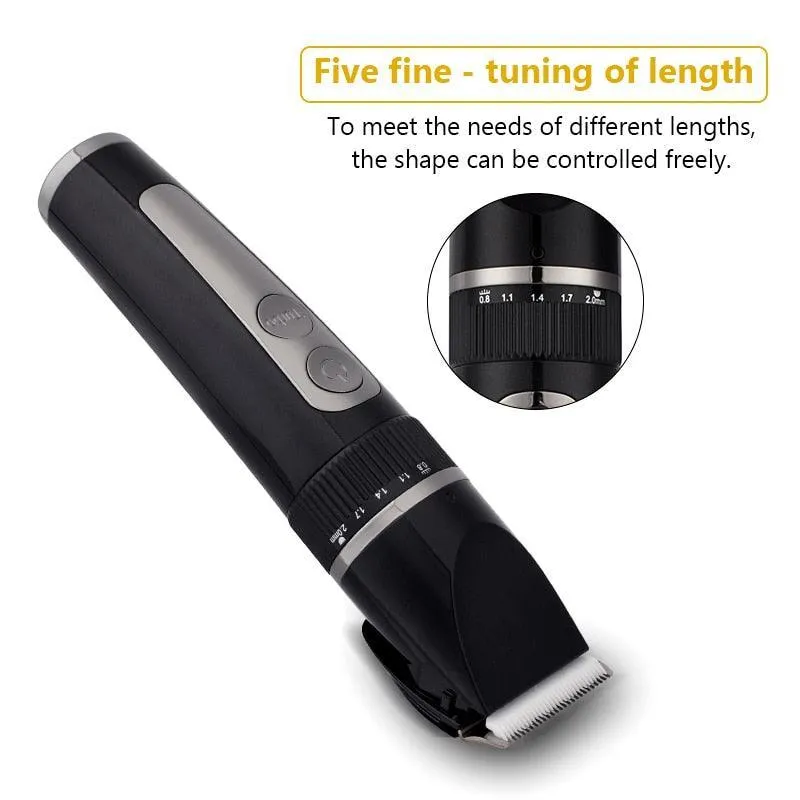 Full Body Washable Electric Hair Clipper Ceramic Professional Fine