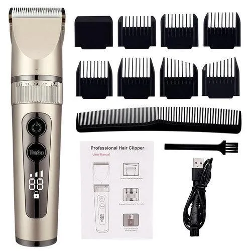 Full Body Washable Electric Hair Clipper Ceramic Professional Fine