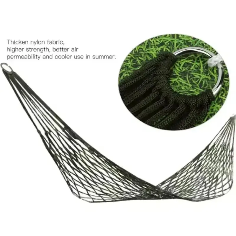 Garden Outdoor Thickened Nylon Rope Hammock Indoor Mesh Hammock