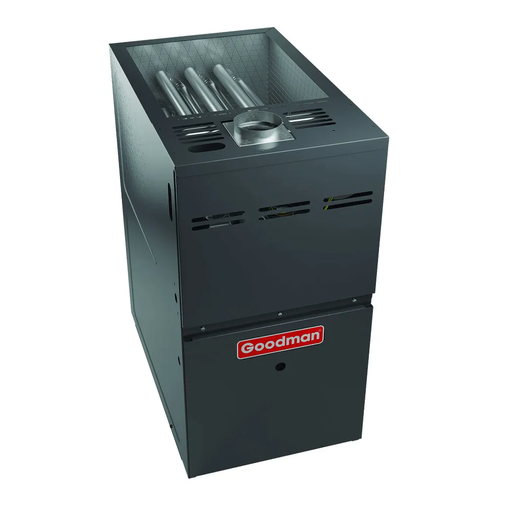 Goodman 80% AFUE 80,000 BTU Single Stage Gas Furnace - Upflow/Horizontal - 17.5" Cabinet - 1,200 CFM