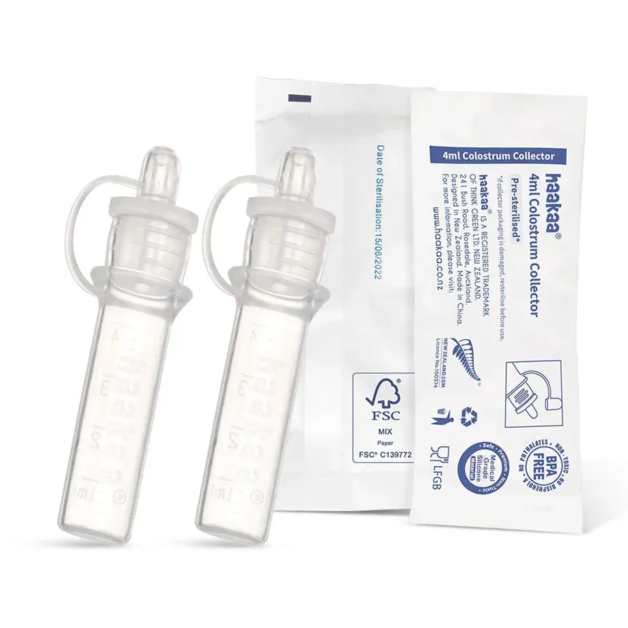 Haakaa Silicone Colostrum Collector x 2 (Pre-Sterilised)