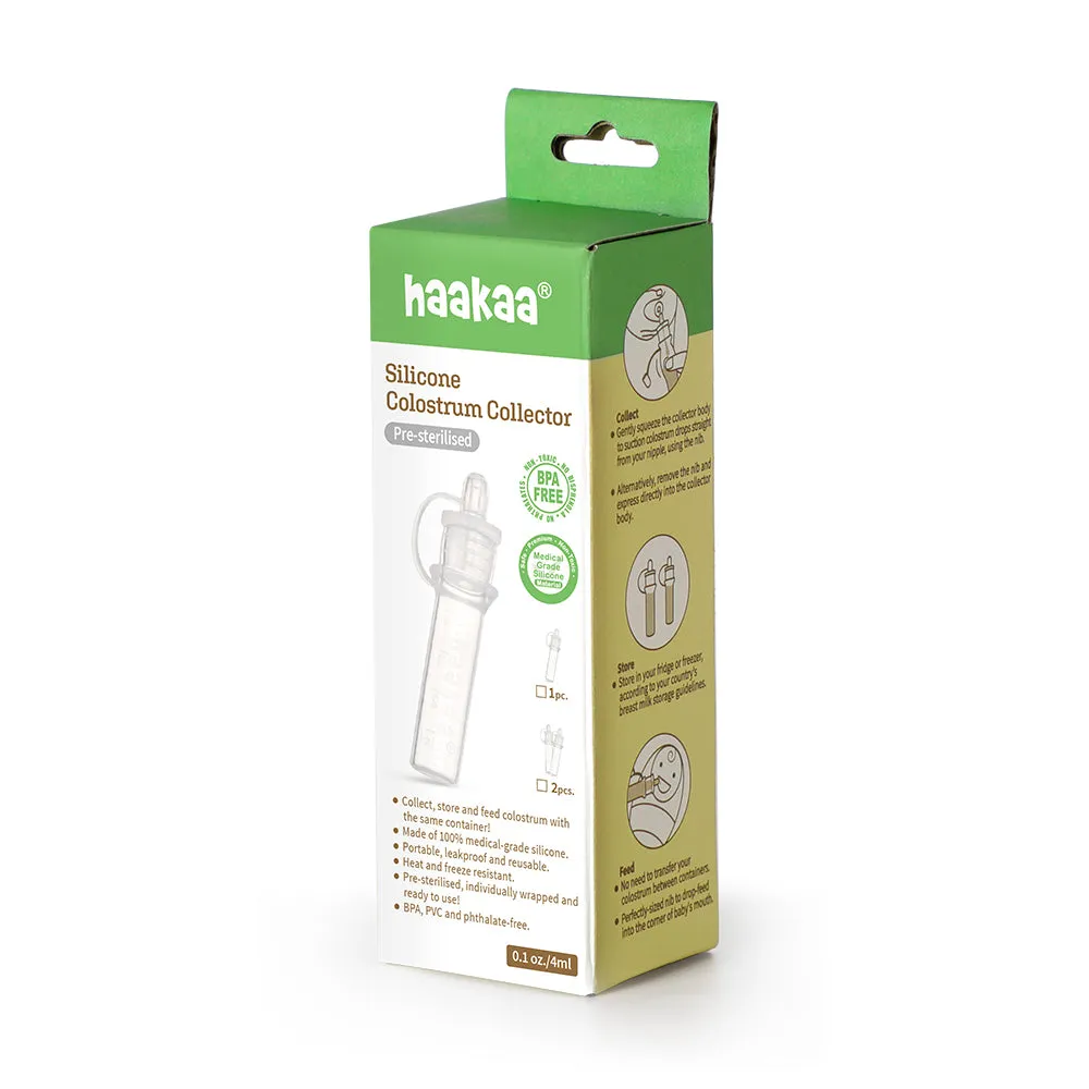 Haakaa Silicone Colostrum Collector x 2 (Pre-Sterilised)