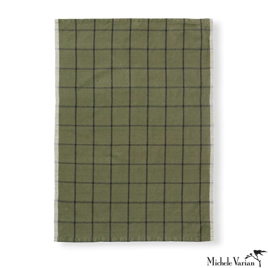 Hale Tea Towel Green Black