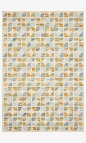 Hallu Rug in Ivory & Sky