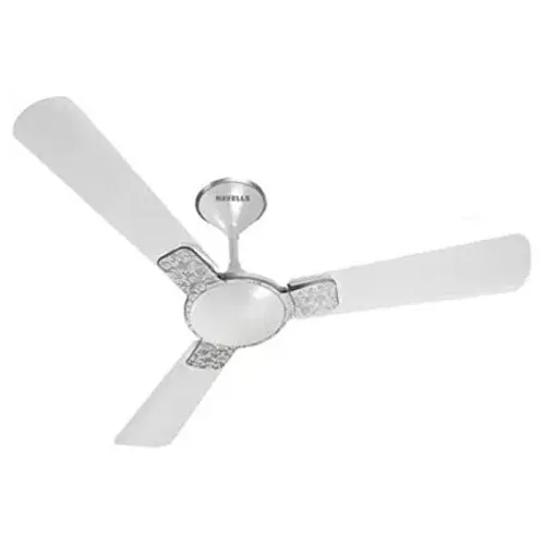 HAVELLS Enticer Art 1200 mm 3 Blade Ceiling Fan  (Pearl White Chrome) - HVLSCF-ENTART-PWC-48