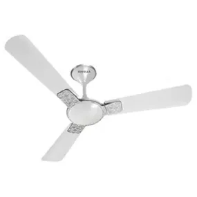 HAVELLS Enticer Art 1200 mm 3 Blade Ceiling Fan  (Pearl White Chrome) - HVLSCF-ENTART-PWC-48