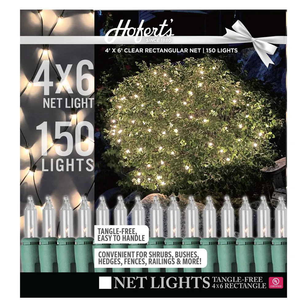 Hofert's 4 x 6 Clear or Multi 150 Net Lights