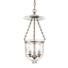 Hudson Valley Lighting Hampton 20.75" 3 Light Pendant Historic Nickel - 252-HN-C3