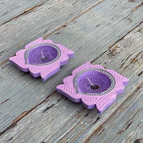 ILLUMINE by ARiANA. A Modern Diya (Candle) with Gel and Rose Fragrance (Aromatherapy), Pack of 2, (D2-H4)