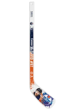 Inglasco NHL Edmonton Oilers Connor McDavid Mini Player Stick