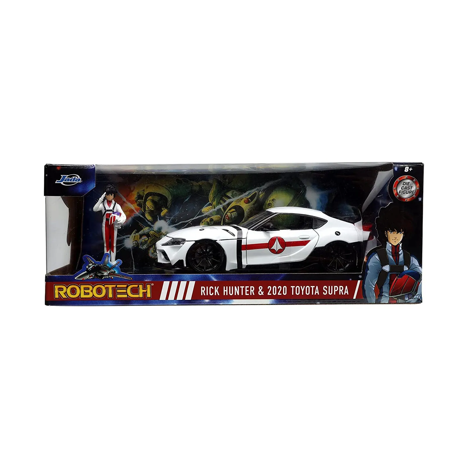 Jada Toys Robotech Rick Hunter 2020 Toyota Supra Die Cast 24th Scale Set