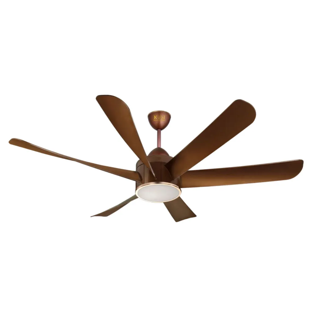 Kuhl Platin D6 BLDC Underlight Ceiling Fan With Remote 1200 mm Brown