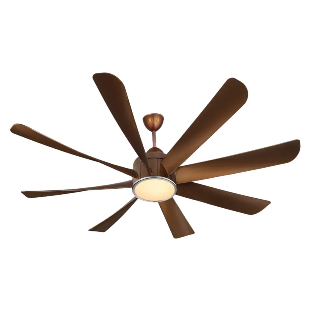 Kuhl Platin D8 BLDC Underlight Ceiling Fan With Remote 1200 mm Brown