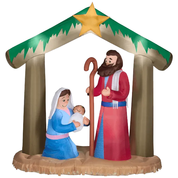 Large Nativity Scene - 6FT Illuminated Inflatable