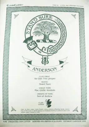 Leslie Clan Tea Towel