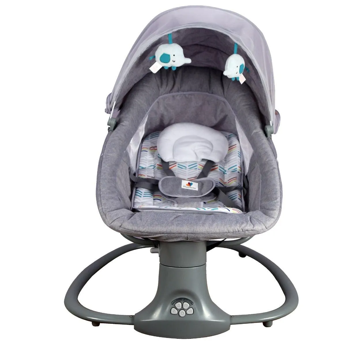 Mastela Deluxe Multi-Function Swing Grey - For Ages 0-3 Years