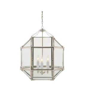 Medium Morris Lantern, Polished Nickel