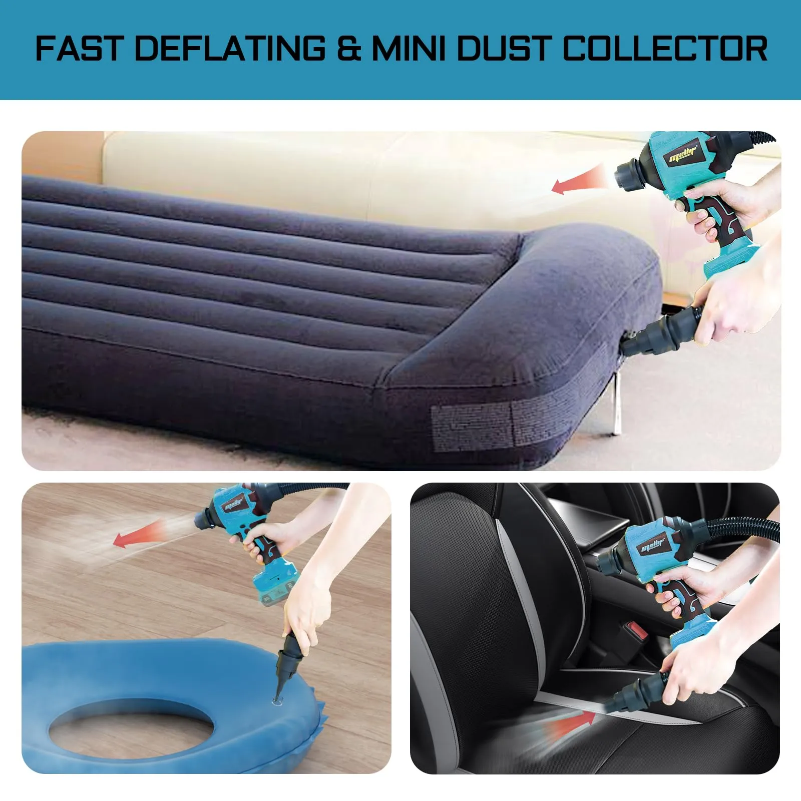 Mellif Dust Blower Compatible with Makita 18V Battery