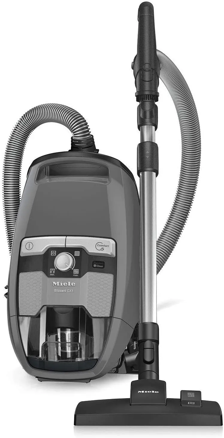 Miele Blizzard CX1 Pure Suction Bagless Canister Vacuum Cleaner, Graphite Grey