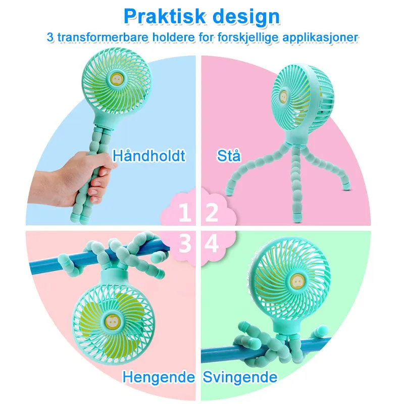 Mini Deformable Fan - Customizable and Portable