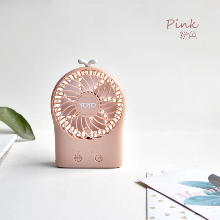 Mini Fan Hanging Neck Creative Adjustable Angle Cute Portable USB Fan