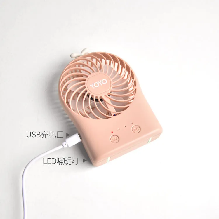 Mini Fan Hanging Neck Creative Adjustable Angle Cute Portable USB Fan