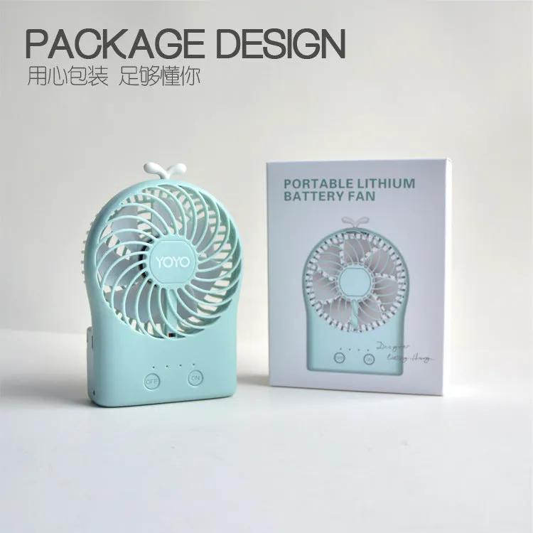 Mini Fan Hanging Neck Creative Adjustable Angle Cute Portable USB Fan