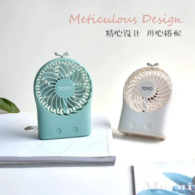 Mini Fan Hanging Neck Creative Adjustable Angle Cute Portable USB Fan