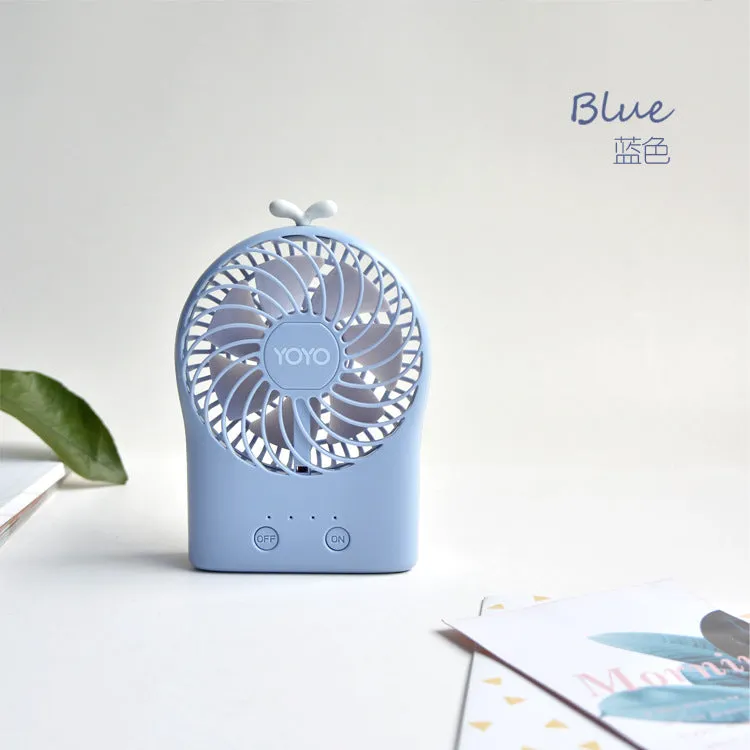 Mini Fan Hanging Neck Creative Adjustable Angle Cute Portable USB Fan