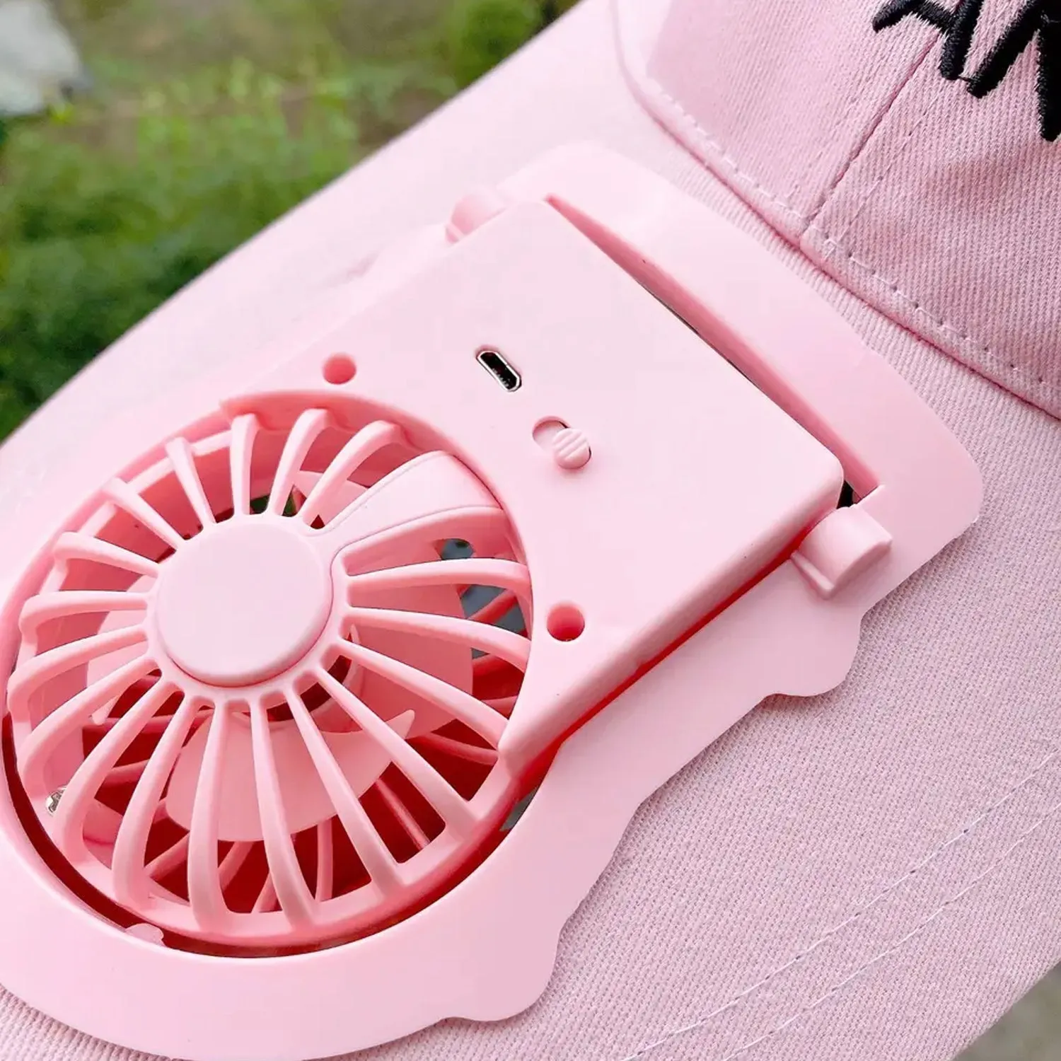 Mini Rechargeable Fan Portable Powered Hat Cap Fan