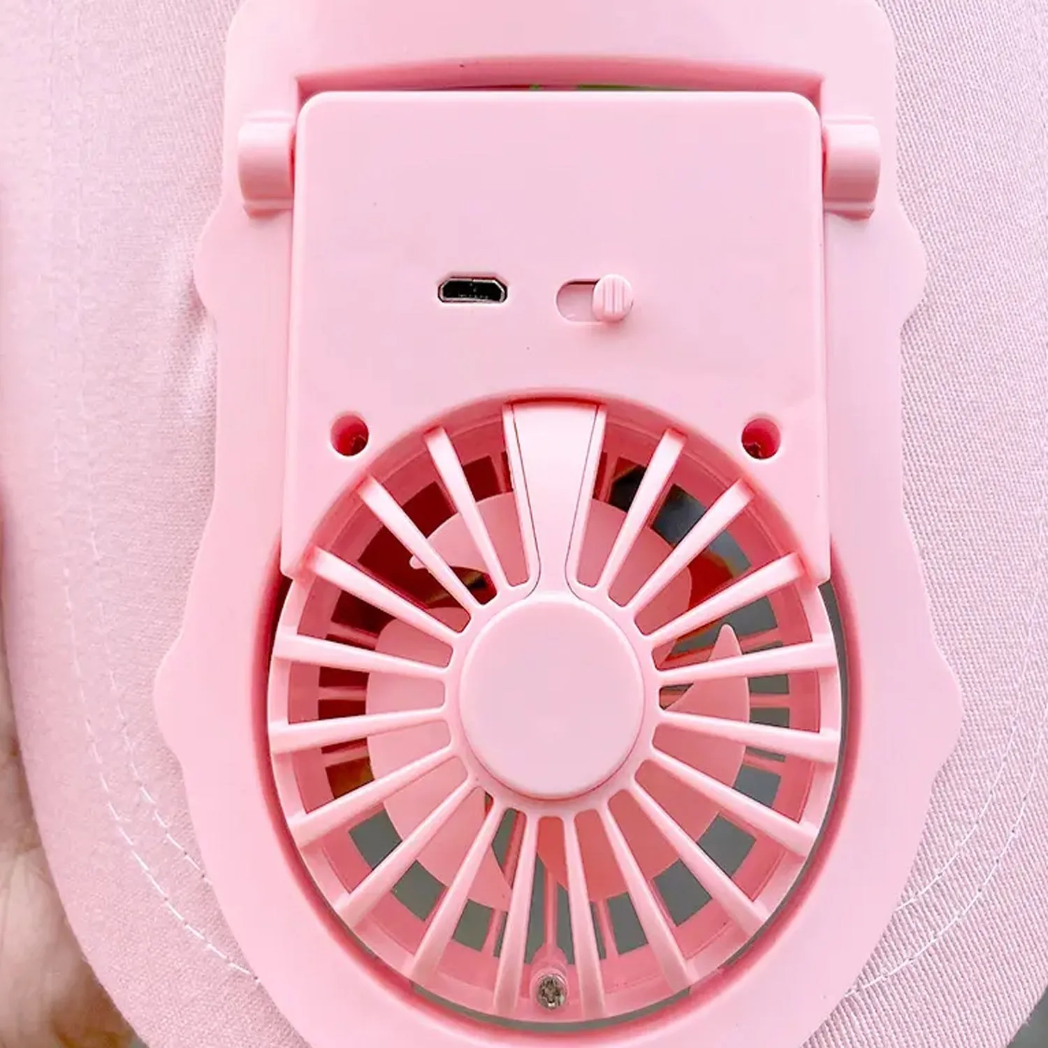 Mini Rechargeable Fan Portable Powered Hat Cap Fan