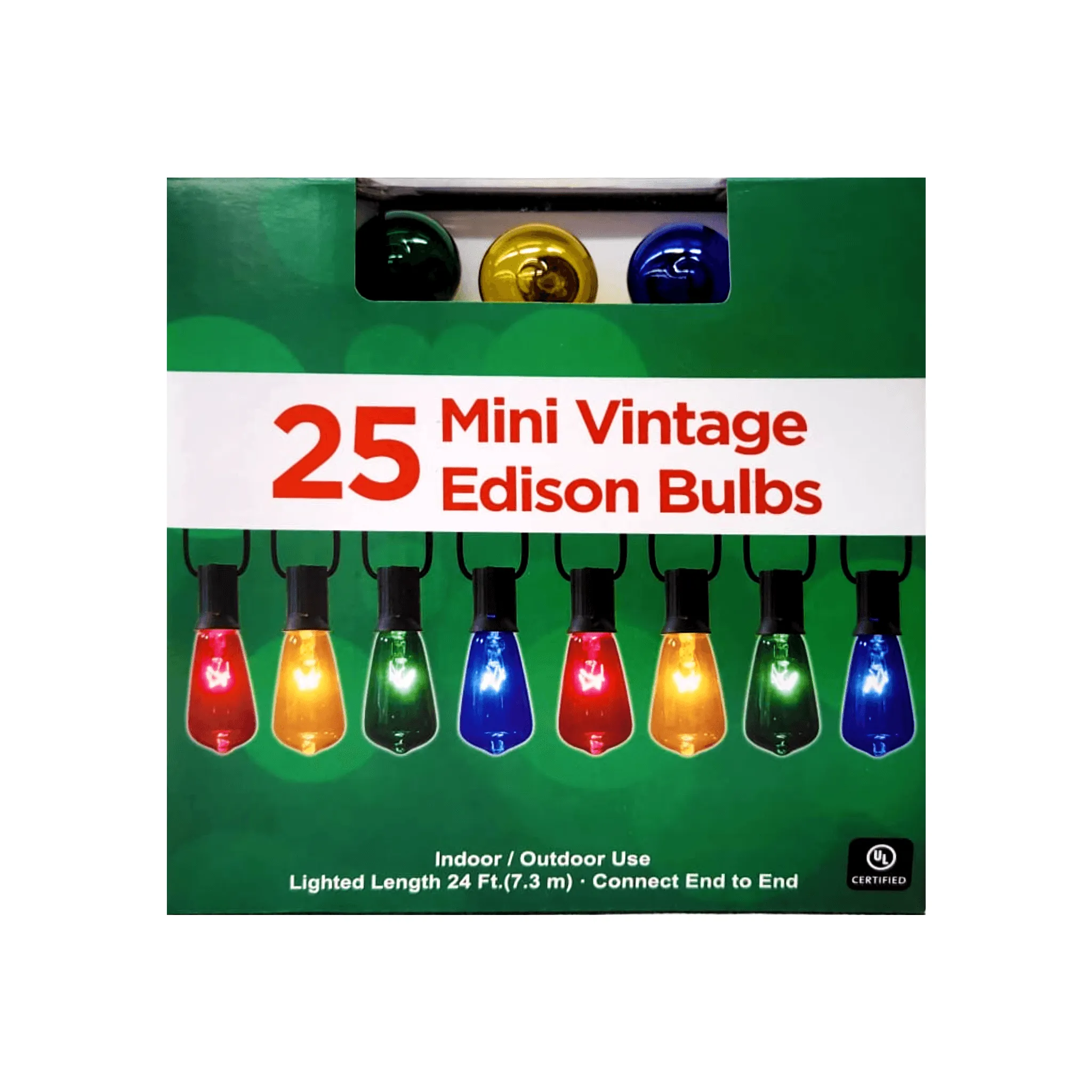 Mini Vintage Edison Bulbs - 25 Multi Bulbs