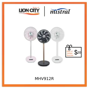 Mistral 12" High Velocity Stand Fan with Remote Control MHV912R