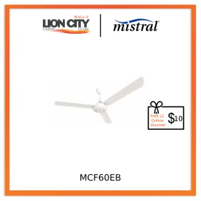 Mistral 60" 3 Blade Basic Ceiling Fan MCF60EB