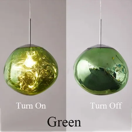 Modern Nordic Hanging Lava Glass Bubble Pendant ball Ceiling light fixture