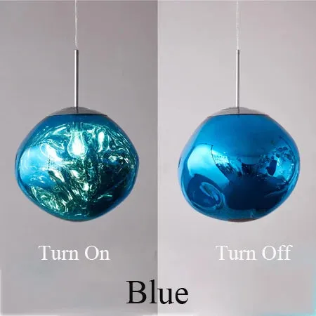 Modern Nordic Hanging Lava Glass Bubble Pendant ball Ceiling light fixture