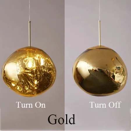 Modern Nordic Hanging Lava Glass Bubble Pendant ball Ceiling light fixture