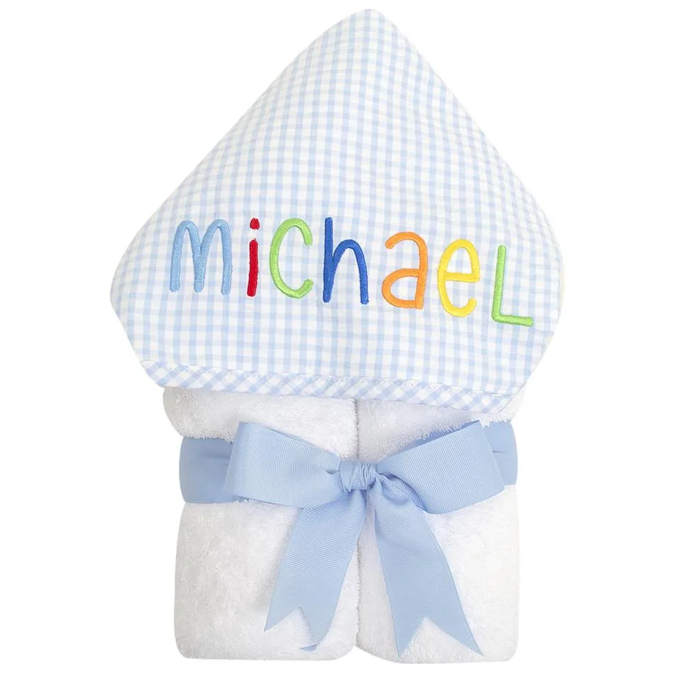 Monogrammed hooded towel