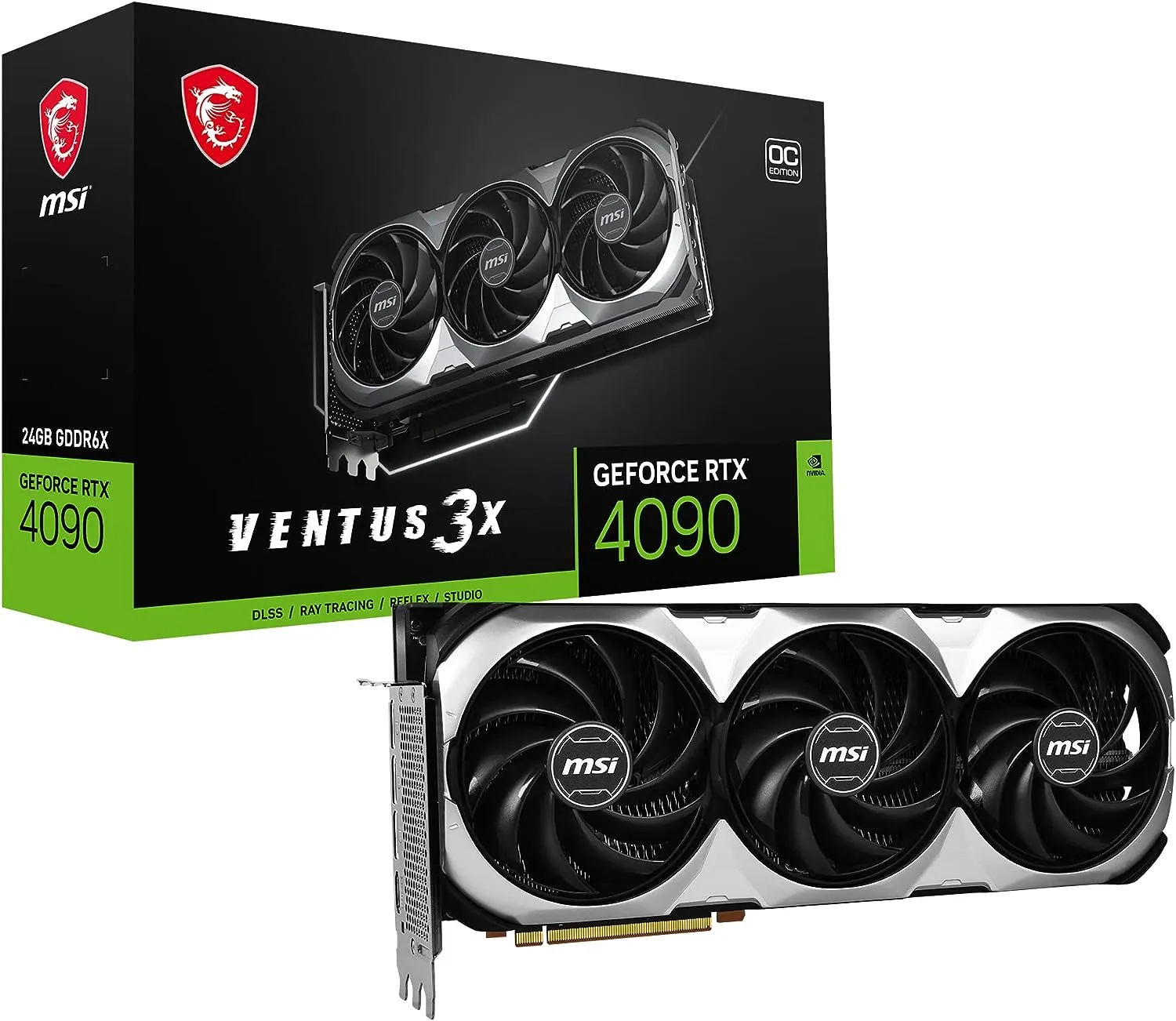 MSI Graphic Card RTX 4090 VENTUS 3X 24GB OC