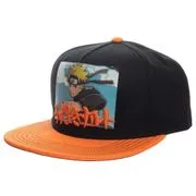 Naruto Printed Screenshot with Embrodiery Snapback-Orange/Blk